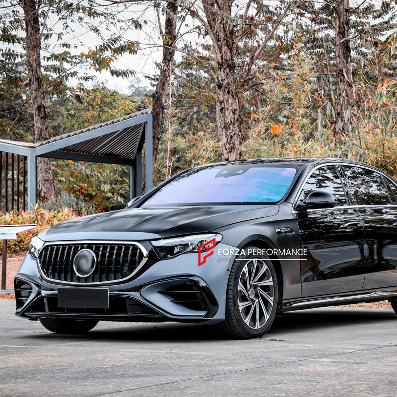 CONVERSION BODY KIT for MERCEDES BENZ E CLASS W213 2017 - 2020 to E53 w214 2023+



Set includes:

Front Bumper Assembly
Grille
Headlights
Front Fenders
Rear Trunk
Tail Lights
Rear Bumper
Rear Diffuser
Exhaust Tips

Material: Plastic

NOTE: Professional installation is required