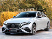 CONVERSION UPGRADE FACELIFT OLD TO NEW BODY KIT for Mercedes Benz E CLASS W213 2017 - 2024 to W214 E53 AMG 2024+
Set includes:

Front Lip
Front Bumper Assembly
Front Grille
Hood Bonnet
Front Fenders
Side Skirts
Trunk Lid
Rear Bumper Assembly
Rear Diffuser
Exhaust Tips
Material: Plastic

NOTE: Professional installation is required.