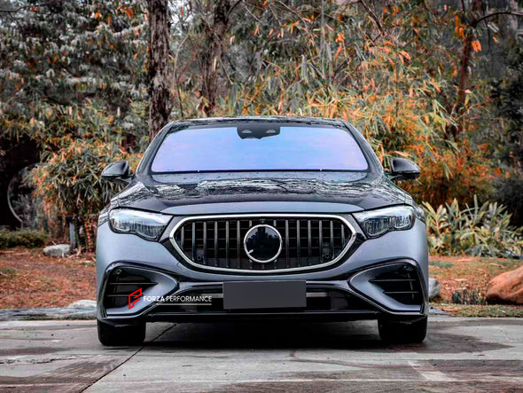CONVERSION BODY KIT for MERCEDES BENZ E CLASS W214 E350 E450 AMG LINE 2023+ UPGRADE to AMG W214 E53 2024+

Set includes:

Front Bumper

Rear Diffuser
Exhaust Tips

Material: Plastic

NOTE: Professional installation is required.