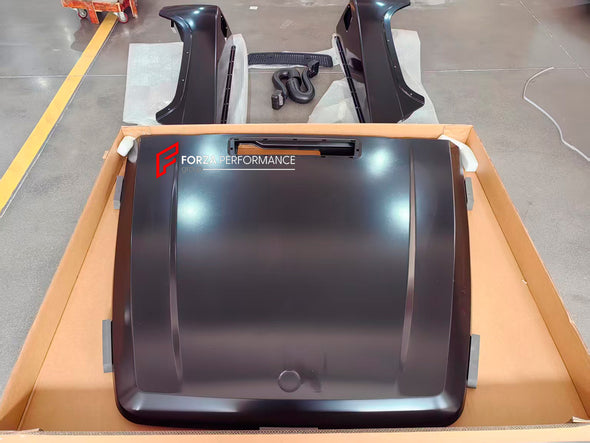 CONVERSION BODY KIT for MERCEDES-BENZ G-CLASS G63 W463 1990 - 2018 to W465 2025

Set includes:

Front Bumper
Front Grille
Hood
Headlights
Headlight Covers
Front Fenders
Fender Flares
Side Mirrors
Side Trims
Rear Bumper
Tail Lights

Material: Plastic

NOTE: Professional installation is required.

Contact us for pricing

Payment ►
Visa
Mastercard
PayPal with a credit card (add 4.4% at checkout)
Payoneer
Cryptocurrency
Shipment ►
By express DHL/UPS/TNT/FedEx
To the local international airport
Special line by a