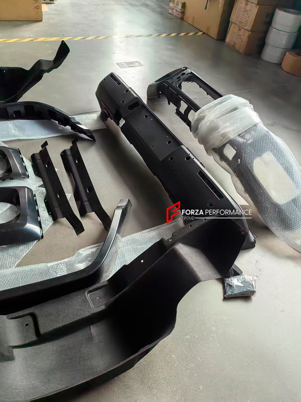 CONVERSION BODY KIT for MERCEDES-BENZ G-CLASS G63 W463 1990 - 2018 to W465 2025

Set includes:

Front Bumper
Front Grille
Hood
Headlights
Headlight Covers
Front Fenders
Fender Flares
Side Mirrors
Side Trims
Rear Bumper
Tail Lights

Material: Plastic

NOTE: Professional installation is required.

Contact us for pricing

Payment ►
Visa
Mastercard
PayPal with a credit card (add 4.4% at checkout)
Payoneer
Cryptocurrency
Shipment ►
By express DHL/UPS/TNT/FedEx
To the local international airport
Special line by a
