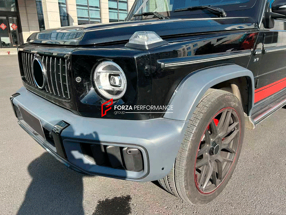 CONVERSION BODY KIT for MERCEDES-BENZ G-CLASS G63 W463 1990 - 2018 to W465 2025

Set includes:

Front Bumper
Front Grille
Hood
Headlights
Headlight Covers
Front Fenders
Fender Flares
Side Mirrors
Side Trims
Rear Bumper
Tail Lights

Material: Plastic

NOTE: Professional installation is required.

Contact us for pricing

Payment ►
Visa
Mastercard
PayPal with a credit card (add 4.4% at checkout)
Payoneer
Cryptocurrency
Shipment ►
By express DHL/UPS/TNT/FedEx
To the local international airport
Special line by a