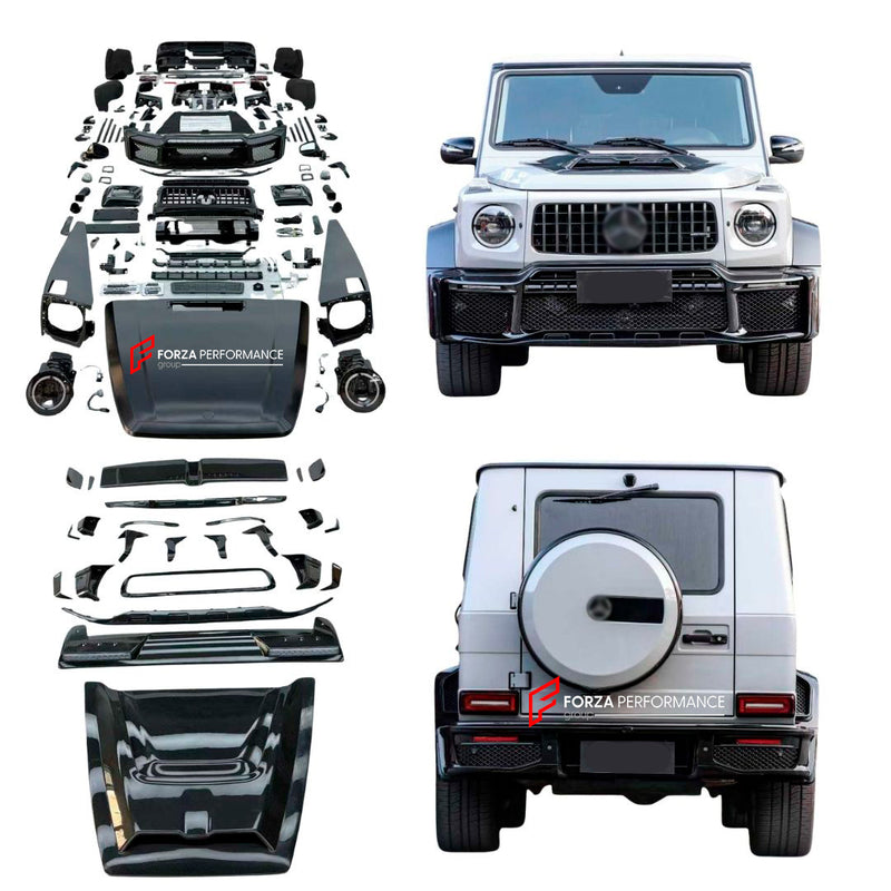 CONVERSION WIDE BODY KIT for MERCEDES BENZ G CLASS G63 G400 G300 G500 G55 W463 1990 - 2018 upgrade to MERCEDES BENZ G CLASS W465 2024+