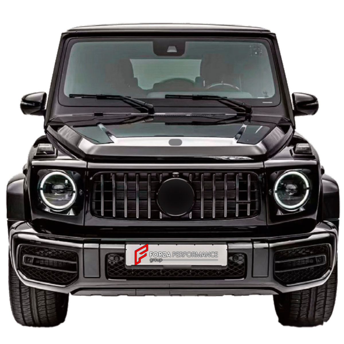 CONVERSION UPGRADE FACELIFT OLD TO NEW BODY KIT for Mercedes-Benz G-Class W463 2008 - 2018 to G-Class W463A W464 G63 2019 - 2024
Set includes:

Front Bumper Assembly
Front Grille
Front Headlights
License Plate
Hood Bonnet
Front Fenders
Rear Fenders
Tail Lights
Rear Bumper Assembly
Rear Diffuser
Material: Plastic

NOTE: Professional installation is required.