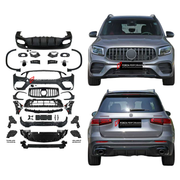 CONVERSION BODY KIT for MERCEDES-BENZ GLB-CLASS X247 2019 - 2023 UPGRADE to GLB-CLASS AMG X247 GLB35 2019 - 2023 FORZA PERFORMANCE custom fit GLB35 AMG Style

Set includes:
Front Bumper Assembly
Front Grille
Fender Flares
Rear Diffuser
Exhaust Tips

Material: Plastic

NOTE: Professional installation is required.