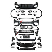 CONVERSION BODY KIT for MERCEDES-BENZ GLB-CLASS X247 2019 - 2023 UPGRADE to GLB-CLASS AMG X247 GLB35 2019 - 2023 FORZA PERFORMANCE custom fit GLB35 AMG Style

Set includes:
Front Bumper Assembly
Front Grille
Fender Flares
Rear Diffuser
Exhaust Tips

Material: Plastic

NOTE: Professional installation is required.