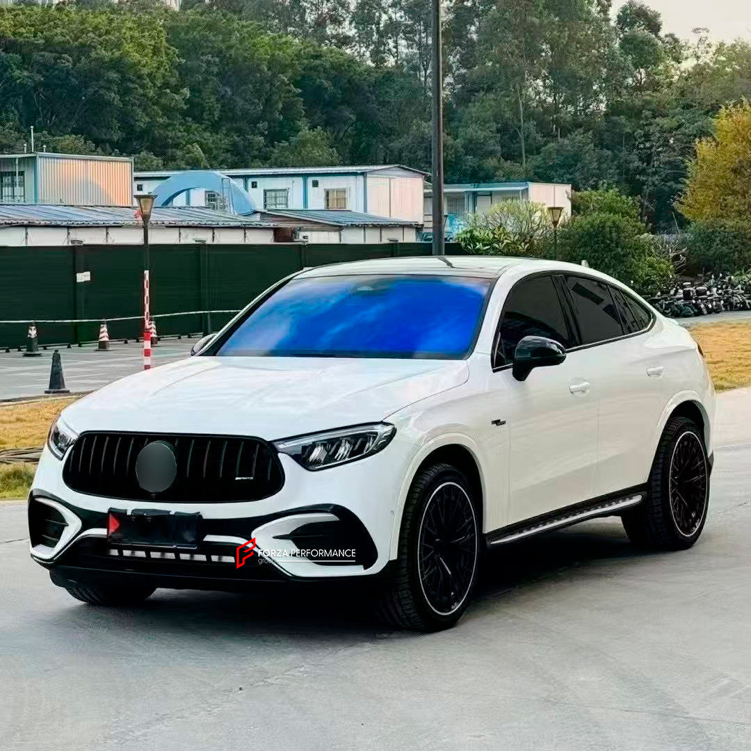 CONVERSION BODY KIT for MERCEDES BENZ GLC COUPE C254 2024+ UPGRADE to AMG C254 GLC63 2024+

Set includes:

Front Bumper Assembly
Front Grille
Rear Spoiler
Rear Bumper Assembly
Rear Diffuser
Exhaust Tips

Material: Plastic

Note: Professional installation is required.

* Each part of this kit can be sent separately. Please contact us if you need a specific part.

Why “Contact Us for Pricing”?

We don’t display fixed prices because our goal is to offer you the most competitive deal possible. Product costs oft