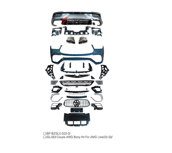 CONVERSION BODY KIT for MERCEDES BENZ GLE CLASS COUPE C167 FACELIFT GLE 300 D GLE 450 D GLE 350 GLE 450 GLE 350 DE GLE 400 E UPGRADE to GLE CLASS COUPE AMG GLE63 C167 FACELIFT 2020 - 2023



Set includes:

Front Bumper
Front Bumper Air Vents
Front Grille
Rear Bumper
Exhaust Tips

Material: Plastic

Note: Professional installation is required.


Contact us for pricing.

Payment ►
Visa

Mastercard

PayPal with a credit card (add 4.4% at checkout)
Payoneer
Cryptocurrency
Shipment ►
By express DHL/UPS/TNT/FedEx