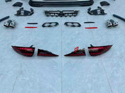 CONVERSION BODY KIT for MERCEDES-BENZ GLE V167 SUV 2019 - 2023 UPGRADE to GLE53 V167 AMG 2023+



Set includes:

Front Bumper Assembly
Front Grille
Headlights
Fender Flares
Rear Tail Lights
Rear Bumper
Rear Diffuser
Exhaust Tips

Material: Plastic

Note: Professional installation is required.