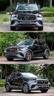 CONVERSION BODY KIT for MERCEDES-BENZ GLE V167 SUV 2019 - 2023 UPGRADE to GLE53 V167 AMG 2023+



Set includes:

Front Bumper Assembly
Front Grille
Headlights
Fender Flares
Rear Tail Lights
Rear Bumper
Rear Diffuser
Exhaust Tips

Material: Plastic

Note: Professional installation is required.