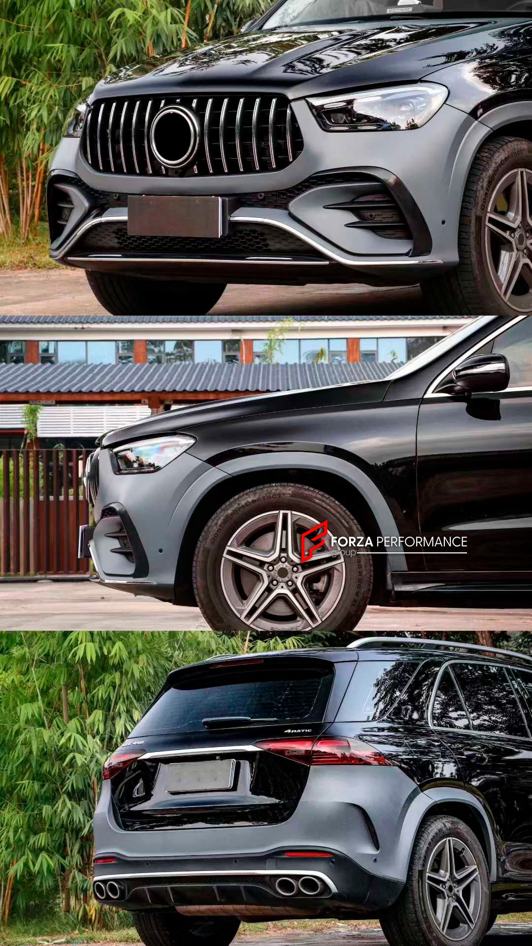 CONVERSION BODY KIT for MERCEDES-BENZ GLE V167 SUV 2019 - 2023 UPGRADE to GLE53 V167 AMG 2023+



Set includes:

Front Bumper Assembly
Front Grille
Headlights
Fender Flares
Rear Tail Lights
Rear Bumper
Rear Diffuser
Exhaust Tips

Material: Plastic

Note: Professional installation is required.