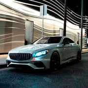 CONVERSION BODY KIT for MERCEDES-BENZ S-CLASS W217 2014 - 2020 to S63 AMG  Set includes:  Front Bumper with Grille Rear Diffuser Tail Lights