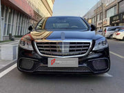 CONVERSION BODY KIT for MERCEDES-BENZ S CLASS W221 2005 - 2013 UPGRADE to W222 S63 S65 2013 - 2020

Set includes:
Front Lip
Front Bumper Assembly
Front Grille
Headlights
Hood Bonnet
Fenders
Side Mirror Covers
Trunk Lid
Tail Lights
Rear Bumper Assembly

Material: Plastic

NOTE: Professional installation is required.