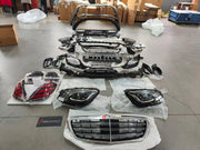 CONVERSION BODY KIT for MERCEDES BENZ S CLASS W222 2014 - 2020 UPGRADE to AMG S CLASS S63 S65 FACELIFT 2017 - 2020



Set includes:

AMG Front Bumper
AMG Rear Bumper
AMG Side Skirts
AMG Front Grille

NOTE: Professional installation is required