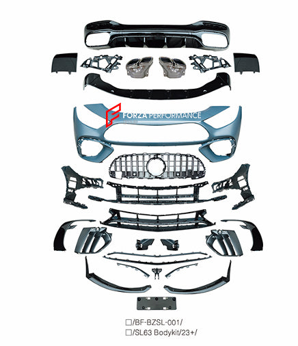 CONVERSION BODY KIT for MERCEDES BENZ SL CLASS AMG R232 SL43 SL55 UPGRADE to SL63 2022+



&nbsp;Set includes:

Front Lip
Front Bumper
Front Grille
Front Air Vents
Rear Diffuser

Material: Plastic

Note: Professional installation is required.

Each part can be sent separately. If you need a specific part, please contact us.

Please let us know what product are you interested in exactly.

Contact us for pricing.

Payment ►
Visa

Mastercard

PayPal with a credit card (add 4.4% at checkout)
Payoneer
Cryptocurr
