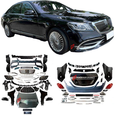 CONVERSION BODY KIT FOR MERCEDES BENZ W221 2006-2013 UPGRADE TO W222 2017-2020 MAYBACH STYLE


Set includes:

Front Bumper Assembly

Hood/Bonnet
Headlights
Front Fenders
Rear Fenders
Rear Trunk
Rear Taillights
Rear Bumper Assembly
Exhaust Tips

Material: Plastic


NOTE: Professional installation is required