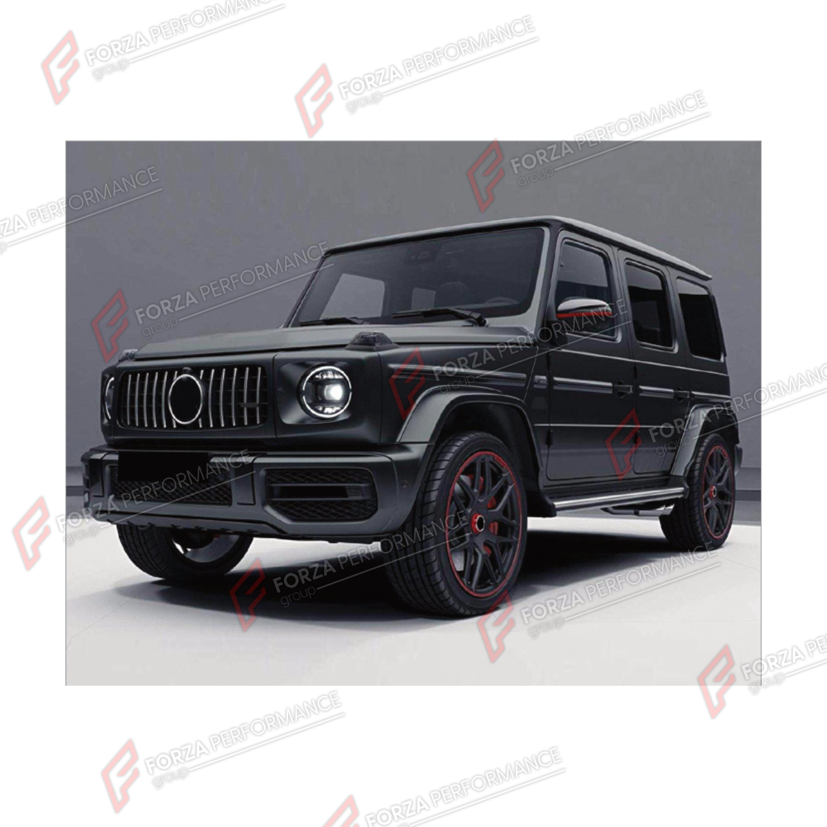 CONVERSION UPGRADE FACELIFT OLD TO NEW BODY KIT for Mercedes-Benz G-Class W464 2019 - 2024 to G-Class W464 G63 2019 - 2024
Set includes:

Front Bumper Assembly
Front Grille
License Plate
Front Fender Flares
Rear Fender Flares
Rear Diffuser
Rear Bumper Assembly
Material: Plastic

NOTE: Professional installation is required.