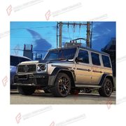CONVERSION BODY KIT for MERCEDES-BENZ G-CLASS W464 G63 2019 - 2024 UPGRADE to G-CLASS W465 2025+ FORZA PERFORMANCE custom fit B800
Set includes:

Front Lip
Front Bumper Assembly
Front Grille
License Plate
Front Fender Flares
Rear Fender Flares
Rear Spoiler Wing
Rear Diffuser
Rear Bumper Assembly
Material: Plastic

NOTE: Professional installation is required.