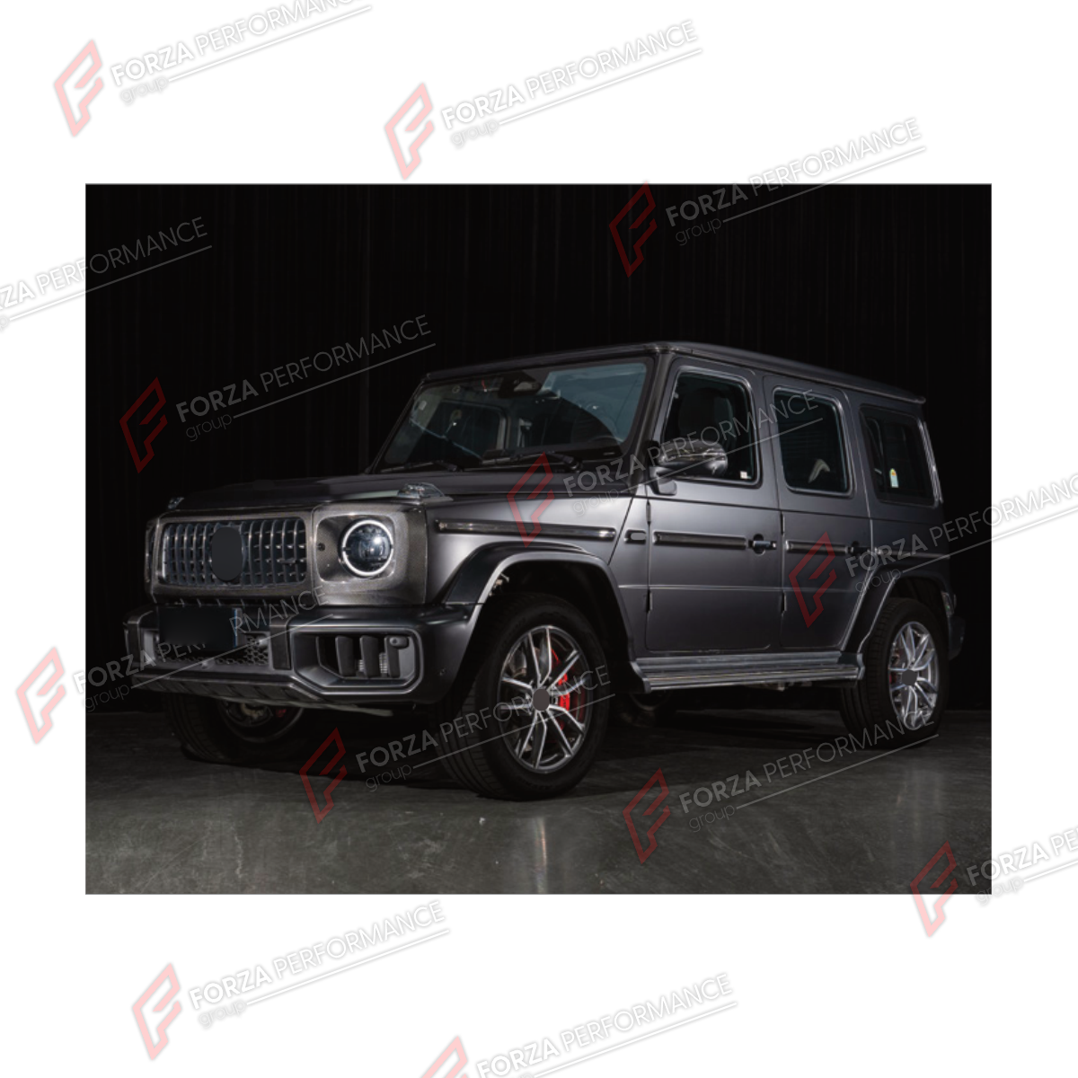 CONVERSION UPGRADE FACELIFT OLD TO NEW BODY KIT for Mercedes-Benz G-Class W465 2025+ to G-Class W465 G63 2025+
Set includes:

Front Lip
Front Bumper Assembly
Front Grille
License Plate
Front Fenders
Material: Plastic

NOTE: Professional installation is required.