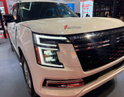 CONVERSION UPGRADE FACELIFT OLD TO NEW BODY KIT for Nissan Patrol Y62 2014 - 2020 to Y63 2024+
Set includes:

Front Lip
Front Bumper Assembly
Front Grille
Hood Bonnet
Front Fenders
Front Fender Vents
Side Mirror Covers
Side Skirts
Rear Fenders
Roof Spoiler
Rear Bumper
Rear Diffuser
Material: Plastic and Aluminum

NOTE: Professional installation is required.