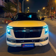 CONVERSION UPGRADE FACELIFT OLD TO NEW BODY KIT for Nissan Patrol Y62 2014 - 2020 to Y63 2024+
Set includes:

Front Lip
Front Bumper Assembly
Front Grille
Hood Bonnet
Front Fenders
Front Fender Vents
Side Mirror Covers
Side Skirts
Rear Fenders
Roof Spoiler
Rear Bumper
Rear Diffuser
Material: Plastic and Aluminum

NOTE: Professional installation is required.