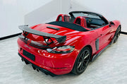 CONVERSION BODY KIT for PORSCHE 718 982 BOXSTER CAYMAN UPGRADE to GT4 2016+

Set includes:

Front Bumper
Front Lip
Front Fenders
Front Vent Covers
Side Mirrors
Rear Bumper
Rear Fenders
Rear Diffuser
Rear Spoiler
Exhaust System

Material: Carbon + Plastic

NOTE: Professional installation is required. Factory LED DRL must be reused

CONTACT US FOR PRICING

Payment ►
Visa
Mastercard
PayPal with a credit card (add 4.4% at checkout)
Payoneer
Cryptocurrency

Shipment ►
By express DHL/UPS/TNT/FedEx
To the local in