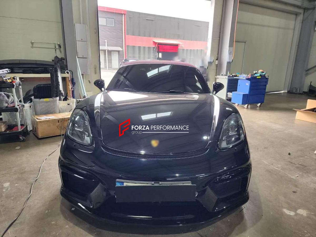 CONVERSION UPGRADE FACELIFT OLD TO NEW BODY KIT for Porsche 718 982 CAYMAN BOXSTER to Cayman GT4
Set includes:

Front Lip
Front Bumper Assembly
Material: Plastic

NOTE: Professional installation is required.