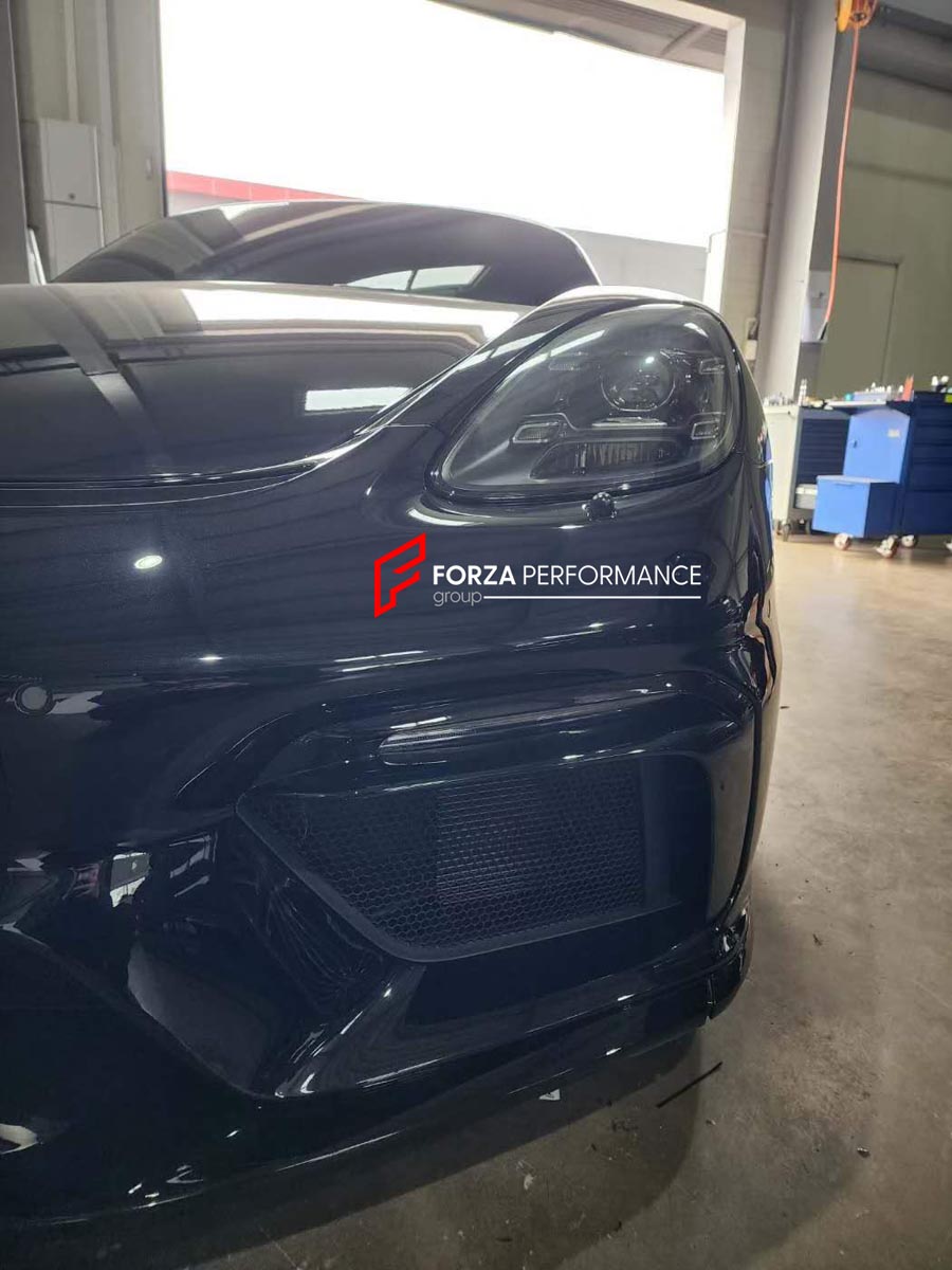 CONVERSION UPGRADE FACELIFT OLD TO NEW BODY KIT for Porsche 718 982 CAYMAN BOXSTER to Cayman GT4
Set includes:

Front Lip
Front Bumper Assembly
Material: Plastic

NOTE: Professional installation is required.