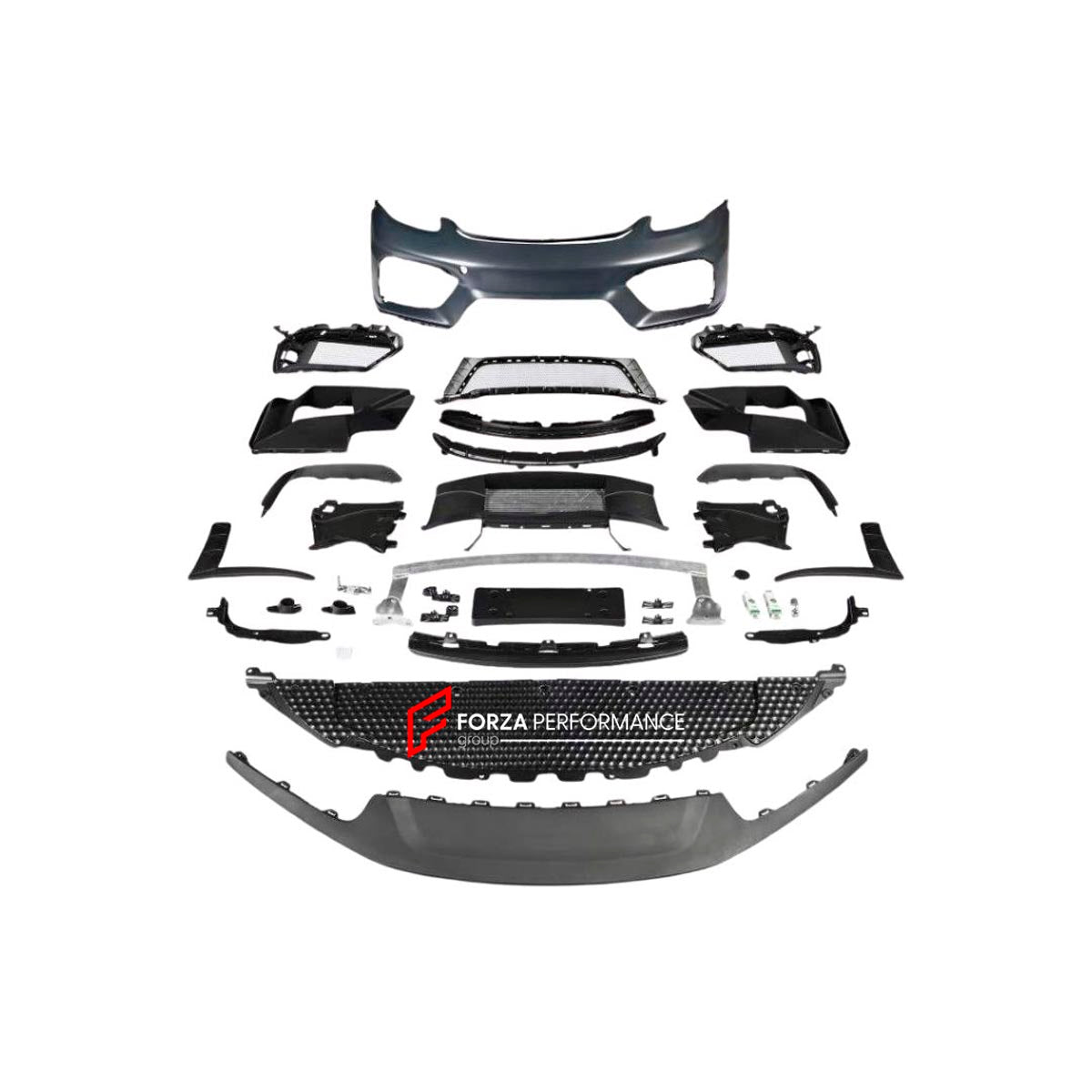 CONVERSION UPGRADE FACELIFT OLD TO NEW BODY KIT for Porsche 718 982 CAYMAN BOXSTER to Cayman GT4
Set includes:

Front Lip
Front Bumper Assembly
Material: Plastic

NOTE: Professional installation is required.