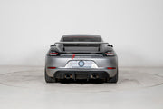 CONVERSION UPGRADE FACELIFT OLD TO NEW BODY KIT for PORSCHE 718 CAYMAN 982 to Cayman GT4
Set includes:

Front Lip
Front Bumper Assembly
Rear Spoiler
Rear Diffuser
Exhaust Catback (Aluminum)
Material: Plastic + Aluminium

NOTE: Professional installation is required.