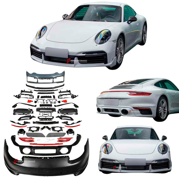 CONVERSION BODY KIT FOR PORSCHE 911 991 CARERRA 2011 - 2019 to 911 992 TURBO

Set includes:
Front Lip
Front Bumper Assembly
Tail Lights
Rear Bumper
Rear Diffuser
Exhaust Tips

Material:Plastic
NOTE: Professional installation is required
CONTACT US FOR PRICING
Conversion Body Kit for Porsche 911 991 Carrera 2011-2019, Porsche 911 991 Carrera to 911 992 Turbo Conversion Body Kit, Custom Conversion Body Kit for Porsche 911 991 to 992 Turbo, Porsche 911 991 Carrera Upgrade to 992 Turbo Body Kit, High Performanc