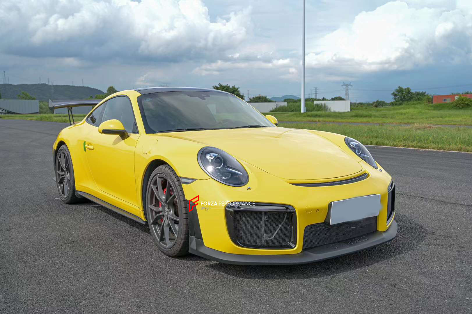 CONVERSION BODY KIT for PORSCHE 911 991.1 991.2 2012 - 2018 UPGRADE to GT2RS  Set includes:  Front Bumper Side Skirts Fender Flares Rear Bumper Front Lip Carbon Hood Carbon Trunk Exhaust Tips