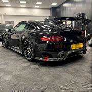 CONVERSION BODY KIT for PORSCHE 911 991.1 991.2 TURBO S 2011 - 2019 TO GT2RS

Set includes:

Front Bumper Assembly
Front Vent Cover
Hood Bonnet
Front Fenders
Side Skirts
Rear Fenders Vents
Rear Engine Cover
Rear Spoiler
Rear Bumper Assembly


Material: Plastic + Caron

NOTE: Professional installation is required