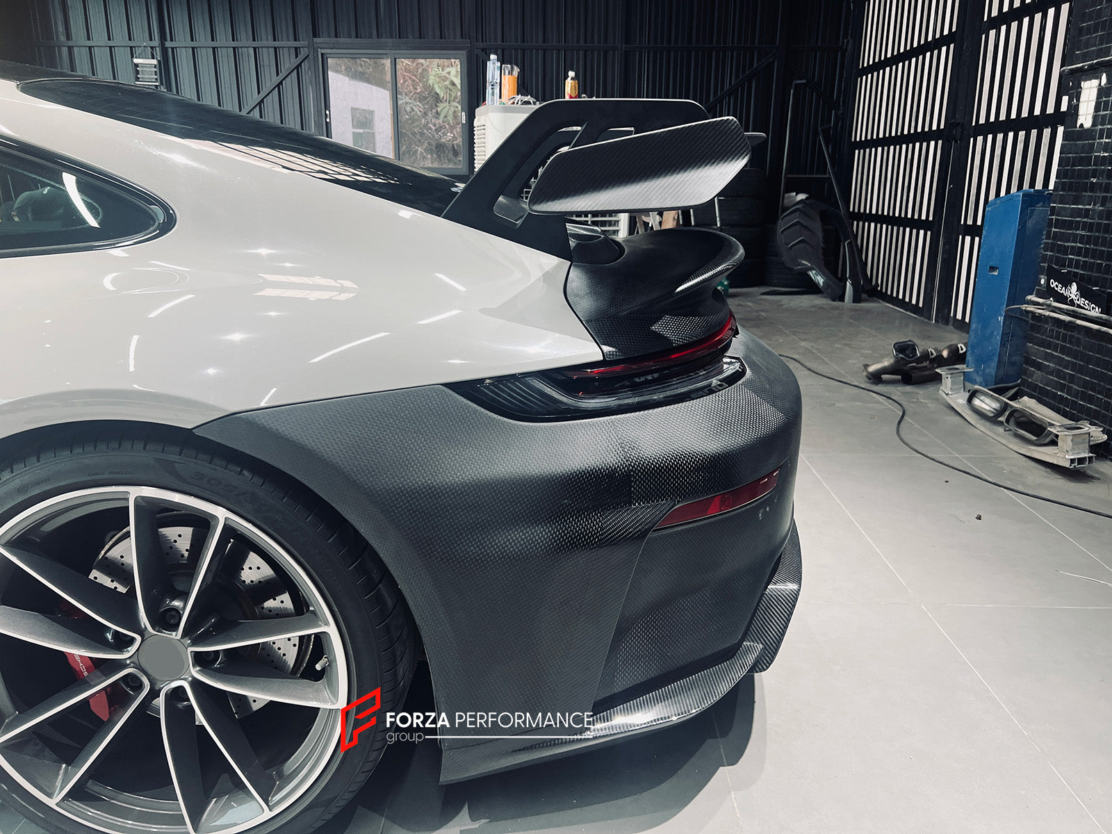 CONVERSION BODY KIT for PORSCHE 911 992.1 CARRERA 2019 - 2023 to 992.2 GT3

Set includes:
Front Bumper Assembly
Hood / Bonnet
Side Skirts
Rear Spoiler
Rear Bumper
Rear Diffuser
Muffler With Valves
Exhaust Tips

Material: Dry Carbon

NOTE: Professional installation is required