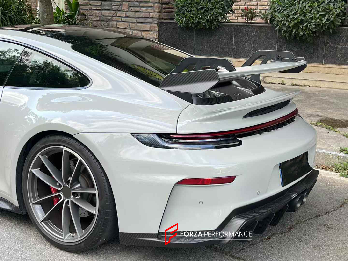 CONVERSION BODY KIT for PORSCHE 911 992.1 CARRERA 2019 - 2023 to 992.2 GT3

Set includes:
Front Bumper Assembly
Hood / Bonnet
Side Skirts
Rear Spoiler
Rear Bumper
Rear Diffuser
Muffler With Valves
Exhaust Tips

Material: Dry Carbon

NOTE: Professional installation is required