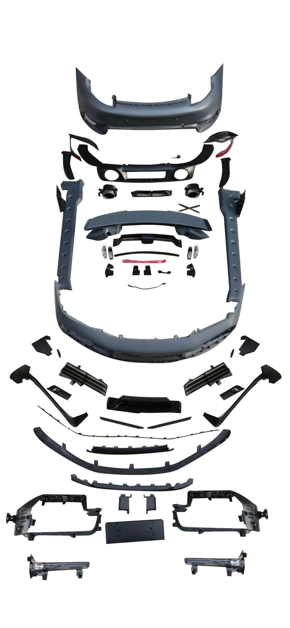 CONVERSION BODY KIT for PORSCHE 911 992 CARRERA 2019 - 2023 to TURBO SPORT DESIGN  Set includes:  Front Bumper Front Lip Side Skirts Rear Diffuser Rear Bumper Rear Spoiler