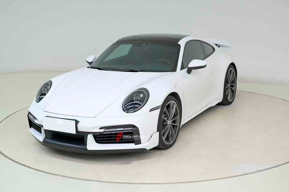 CONVERSION BODY KIT for PORSCHE 911 992 CARRERA 2019 - 2023 to TURBO SPORT DESIGN

Set includes:

Front Bumper
Front Lip
Side Skirts

Rear Diffuser

Rear Bumper
Rear Spoiler

Material: PP

Production time: 14 days

NOTE: Professional installation is required

Payment ►
Visa

Mastercard

PayPal with a credit card (add 4.4% at checkout)
Payoneer
Cryptocurrency
Shipment ►
By express DHL/UPS/TNT/FedEx
To the local international airport
Special line by air
Special line by the sea
To Europe and the UK by train

P