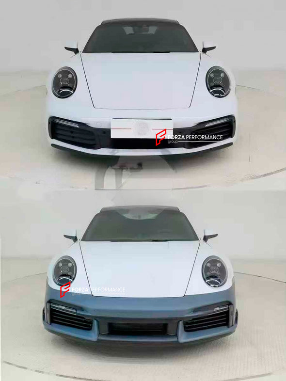 CONVERSION BODY KIT for PORSCHE 911 992 CARRERA 2019 - 2023 to TURBO SPORT DESIGN

Set includes:

Front Bumper
Front Lip
Side Skirts

Rear Diffuser

Rear Bumper
Rear Spoiler

Material: PP

Production time: 14 days

NOTE: Professional installation is required

Payment ►
Visa

Mastercard

PayPal with a credit card (add 4.4% at checkout)
Payoneer
Cryptocurrency
Shipment ►
By express DHL/UPS/TNT/FedEx
To the local international airport
Special line by air
Special line by the sea
To Europe and the UK by train

P