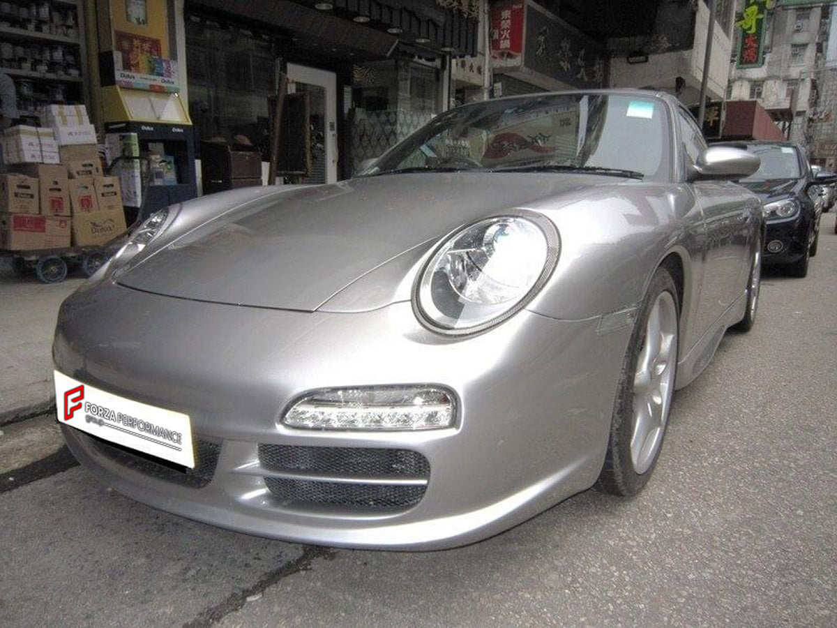 CONVERSION UPGRADE FACELIFT OLD TO NEW BODY KIT for Porsche 911 996 Carrera to 911 997
Set includes:

Front Bumper
Headlight
Front Fender
LED Fog Light
Signal Light
Material: Fiberglass

NOTE: Professional installation is required.