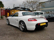 CONVERSION BODY KIT for PORSCHE BOXSTER 986 UPGRADE to BOXSTER 997

Set includes:
Front Bumper
Front Fender
Side Skirts
Rear Bumper
Rear Spoiler Wing
Headlight
LED Fog Light
Signal Light

NOTE: Professional installation is required