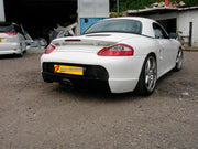 CONVERSION BODY KIT for PORSCHE BOXSTER 986 UPGRADE to BOXSTER 997

Set includes:
Front Bumper
Front Fender
Side Skirts
Rear Bumper
Rear Spoiler Wing
Headlight
LED Fog Light
Signal Light

NOTE: Professional installation is required