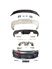 CONVERSION BODY KIT for PORSCHE BOXTER CAYMAN 987.2 2008 to 718 GT4 2019+  Set includes:  Front Bumper with Fog Lights Rear Spoiler Rear Bumper with Tail Lights Rear Diffuser Catback Muffler