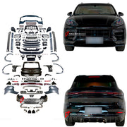 CONVERSION BODY KIT for PORSCHE CAYENNE 958.1 2011 - 2014 to CAYENNE TURBO GT 9YO.2 2024

Set includes:

Front Bumper Assembly
Front Grille

Headlights
Fender Flares
Side Skirts
Fender Flares
Trunk
Taillights
Rear Bumper Assembly
Rear Diffuser
Exhaust Tips

Material: Carbon + Plastic

NOTE: Option of Black/Red Taillights, Short/Long Exhaust Tips are availabe. Professional installation is required.

Why “Contact Us for Pricing”?

We don’t display fixed prices because our goal is to offer you the most competi