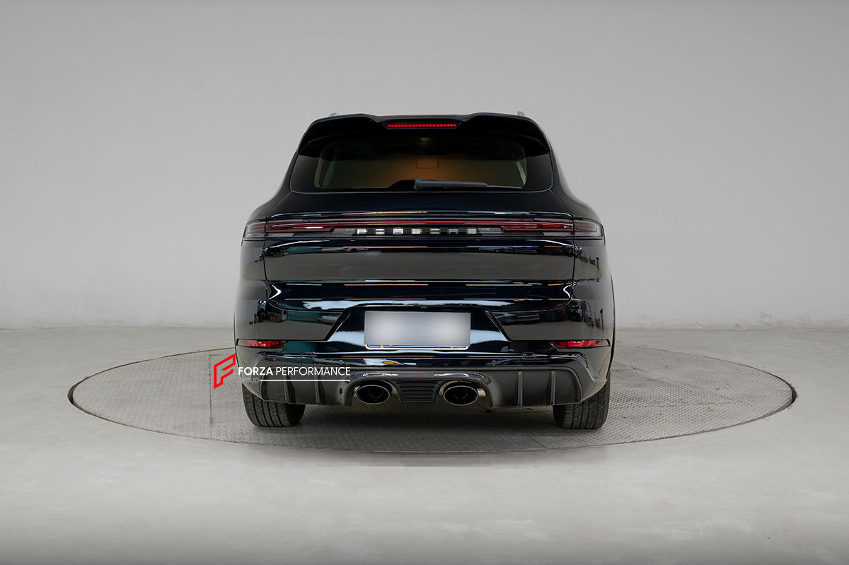 CONVERSION BODY KIT for PORSCHE CAYENNE 958.2 2015 - 2018 to 9Y0.2 TURBO GT 2023+

Set includes:

Front Bumper Assembly
Front Grille

Fender Flares
Side Skirts
Trunk
Tail Lights
Rear Bumper
Rear Diffuser

Exhaust Tips

Material: Plastic, Stainless steel.