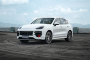 CONVERSION BODY KIT for PORSCHE CAYENNE 958.2 2015 - 2018 to 9Y0.2 TURBO GT 2023+

Set includes:

Front Bumper Assembly
Front Grille

Fender Flares
Side Skirts
Trunk
Tail Lights
Rear Bumper
Rear Diffuser

Exhaust Tips

Material: Plastic, Stainless steel.
