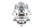 CONVERSION BODY KIT for PORSCHE CAYENNE 958.2 2015 - 2018 to 9Y0.2 TURBO GT 2023+

Set includes:

Front Bumper Assembly
Front Grille

Fender Flares
Side Skirts
Trunk
Tail Lights
Rear Bumper
Rear Diffuser

Exhaust Tips

Material: Plastic, Stainless steel.