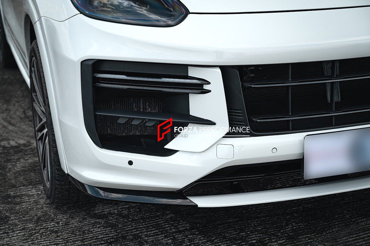 CONVERSION BODY KIT for PORSCHE CAYENNE 958.2 2015 - 2018 to 9Y0.2 TURBO GT 2023+

Set includes:

Front Bumper Assembly
Front Grille

Fender Flares
Side Skirts
Trunk
Tail Lights
Rear Bumper
Rear Diffuser

Exhaust Tips

Material: Plastic, Stainless steel.