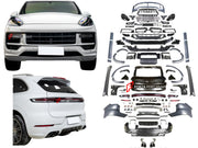 CONVERSION BODY KIT for PORSCHE CAYENNE 958.2 2015 - 2018 to 9Y0.2 GTS SD 2023+

Set includes:

Front Bumper Assembly
Front Grille

Fender Flares
Side Skirts
Trunk
Tail Lights
Rear Bumper
Rear Diffuser

Exhaust Tips

Material: Plastic, Stainless steel.

NOTE: Professional installation is required.

CONTACT US FOR PRICING.

Why “Contact Us for Pricing”?

We don’t display fixed prices because our goal is to offer you the most competitive deal possible. Product costs often decrease over time, and by requesting