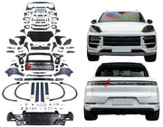 BODY KIT for PORSCHE CAYENNE 9Y0.1 2018 - 2023 UPGRADE to 9Y0.2 2024+ TURBO STYLE

Set includes:

Front Assembly
Side Fenders

Side Skirts
Hood
Trunk
Headlights
Taillights
Rear Diffuser


Note: Professional installation is required

CONTACT US FOR PRICING.

Why “Contact Us for Pricing”?

We don’t display fixed prices because our goal is to offer you the most competitive deal possible. Product costs often decrease over time, and by requesting a quote, you’ll receive our most up-to-date price on the market.

