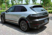 CONVERSION BODY KIT for PORSCHE CAYENNE E3 9Y0.1 2018 - 2023 UPGRADE to PORSCHE CAYENNE E3 9Y0.2 GT 2024+

Set includes:

Front Bumper Assembly
DRL Lights
Hood Bonnet
Front Fenders
Fender Flares
Side Skirts
Roof Spoiler
Trunk Cover
Rear Bumper
Rear Diffuser

Material: Plastic PP

Note: Professional installation is required.